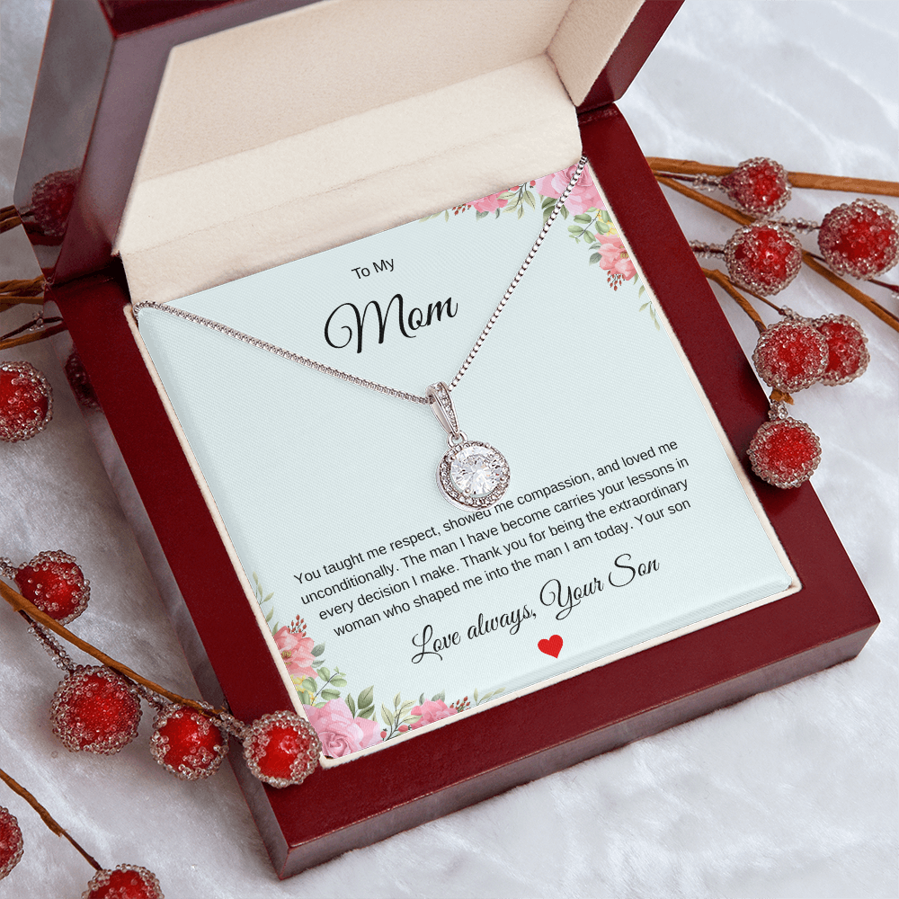 A Son's Tribute Pendant - 'Without You There Is No Me'