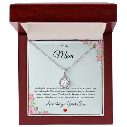 A Son's Tribute Pendant - 'Without You There Is No Me'