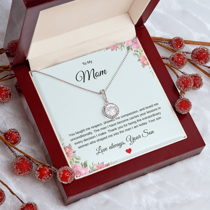 A Son's Tribute Pendant - 'Without You There Is No Me'