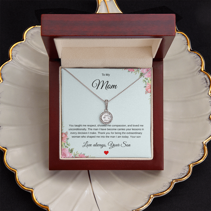 A Son's Tribute Pendant - 'Without You There Is No Me'