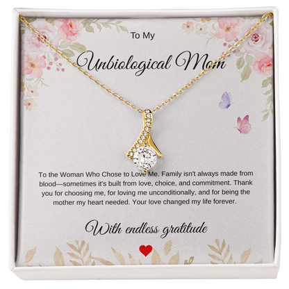 Love Beyond Blood Pendant - For My Unbiological Mom
