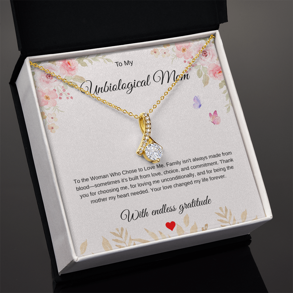 Love Beyond Blood Pendant - For My Unbiological Mom