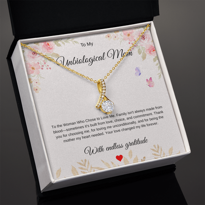 Love Beyond Blood Pendant - For My Unbiological Mom