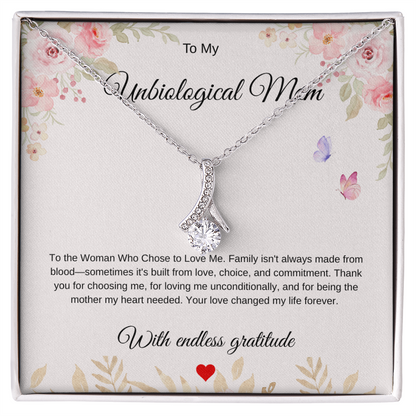 Love Beyond Blood Pendant - For My Unbiological Mom