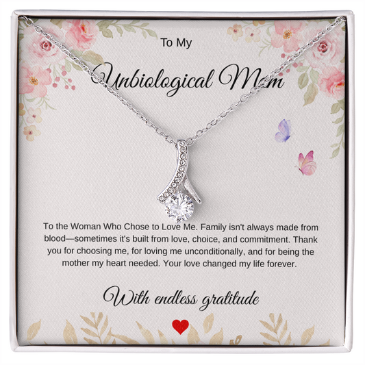 Love Beyond Blood Pendant - For My Unbiological Mom