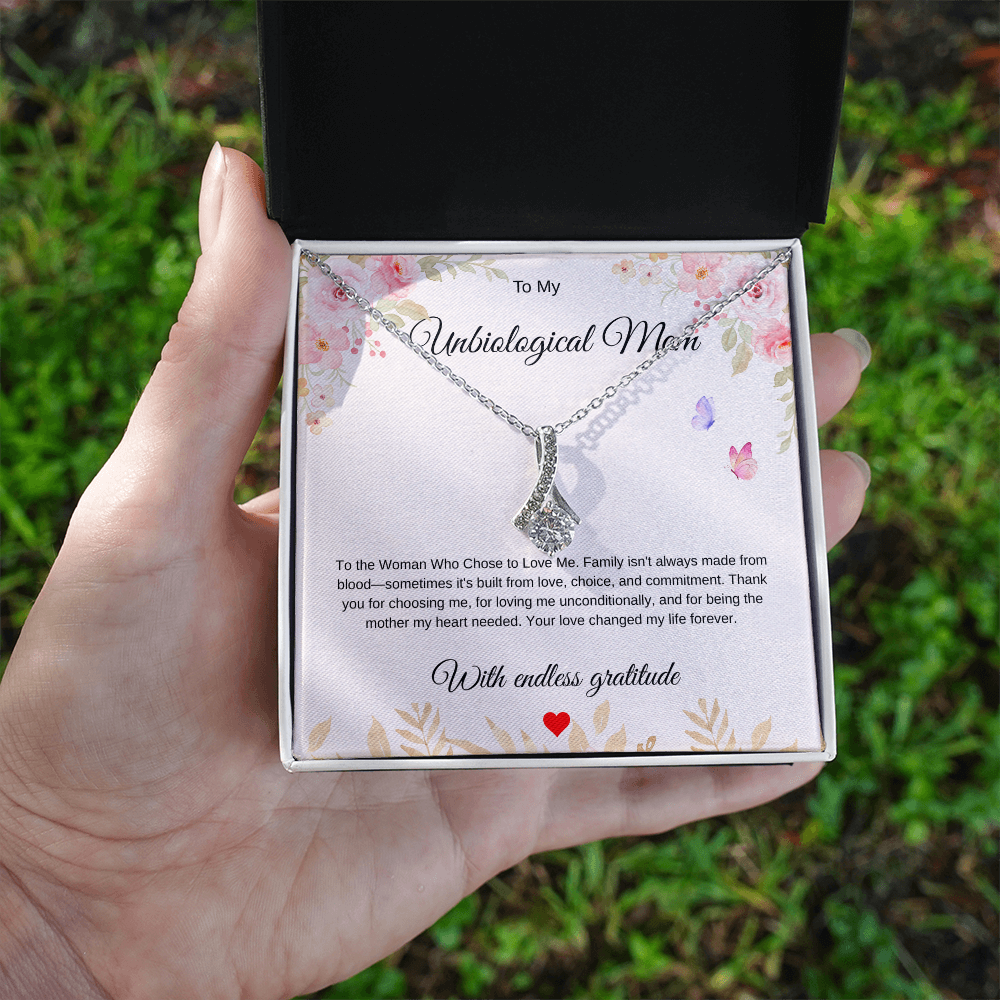 Love Beyond Blood Pendant - For My Unbiological Mom