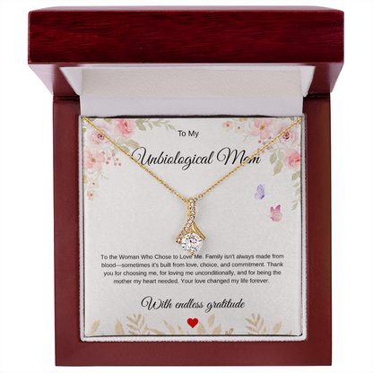 Love Beyond Blood Pendant - For My Unbiological Mom