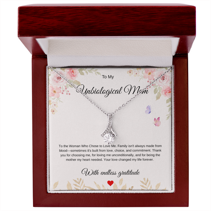 Love Beyond Blood Pendant - For My Unbiological Mom