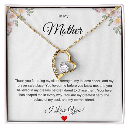 The Gift She'll Never Take Off | Mom's Eternal Bond Necklace
